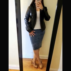 Bar III Faux Leather Jacket